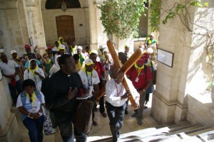 Camino de la Cruz en Jerusalén restablecido por el Padre Frédéric.